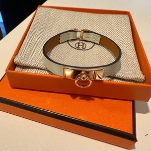 Hermes Rivale Mini Bracelet in Vert Fizz